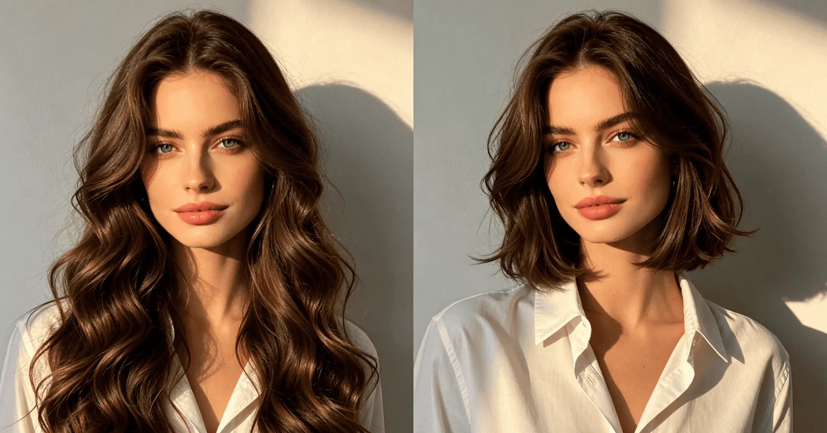 Before and after hairstyle style brief preview